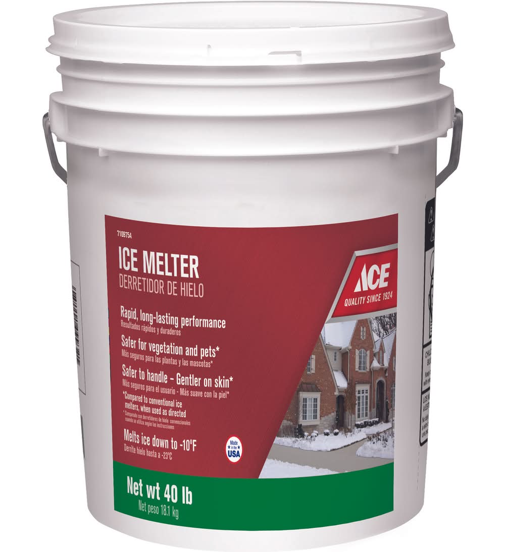 Ace Magnesium Chloride/Mg-104/Sodium Chloride Pet Friendly Granule Ice Melt 40 Lb