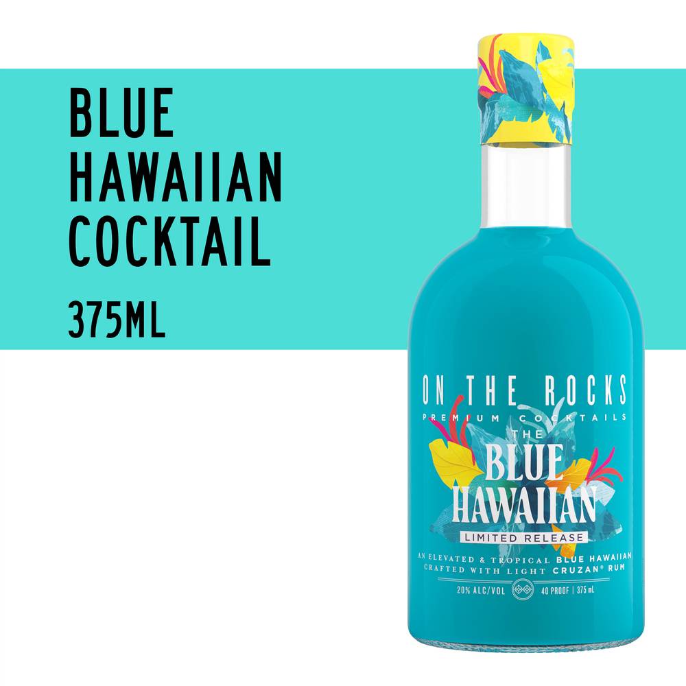 On The Rocks Blue Hawaiian Ready To Drink Cocktail (375 ml)