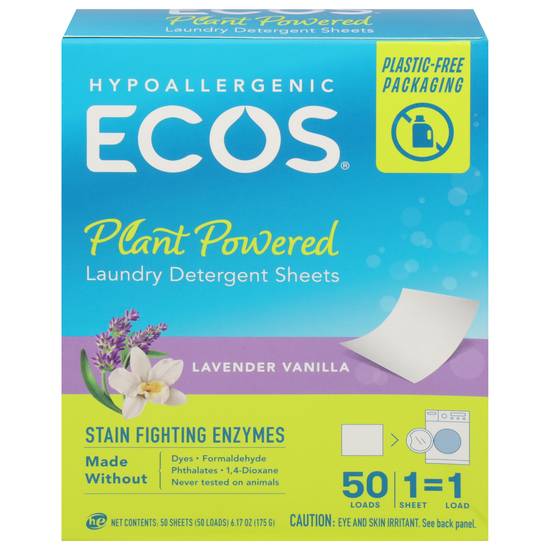 Ecosnext Hypoallergenic Lavender Vanilla Laundry Detergent (50 ct)