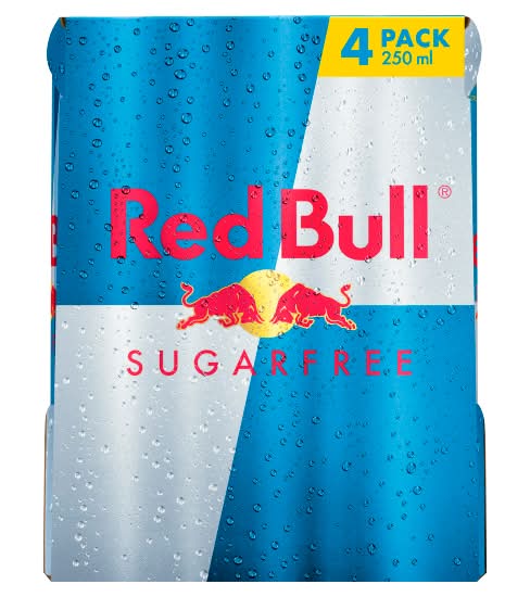 Red Bull Sugar-Free Energy Drink (4 x 250ml)