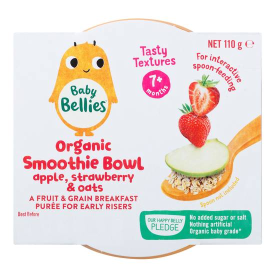 Baby Bellies Organic Smoothie Bowl Apple, Strawberry & Oats 110g