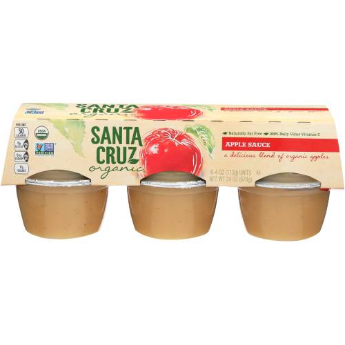 Santa Cruz Organic Apple Sauce 6 Pack