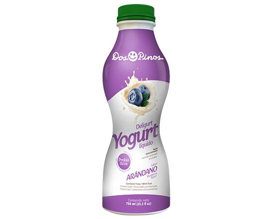 Dos pinos yoghurt líquido deligurt (arándano) (750 ml)
