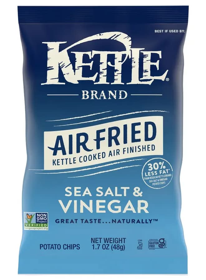 Kettle Brand Air Fried Sea Salt and Vinegar Potato Chips