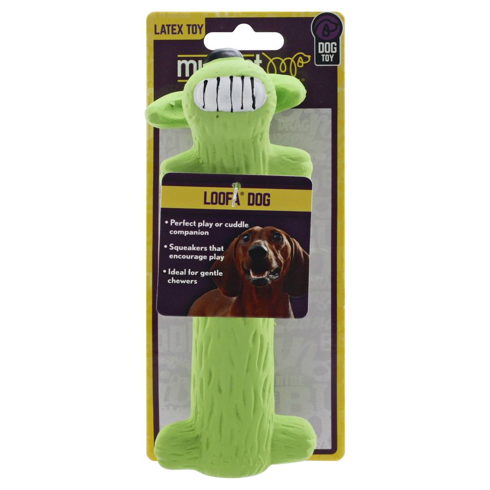 Multipet 6" Loofa Latex Dog Toy (1.4 oz)