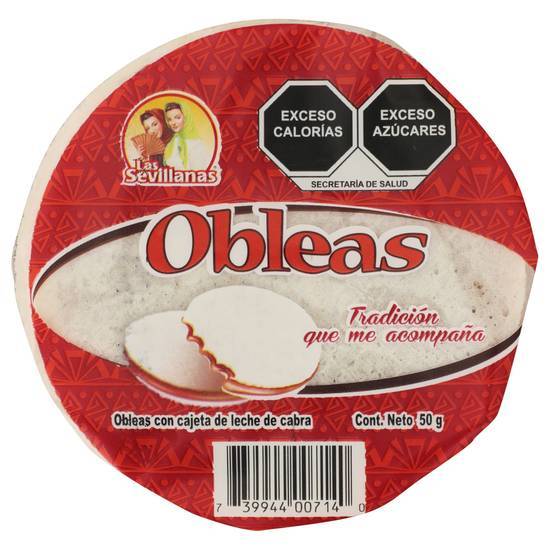 Las Sevillanas Oblea Con Cajeta 50g
