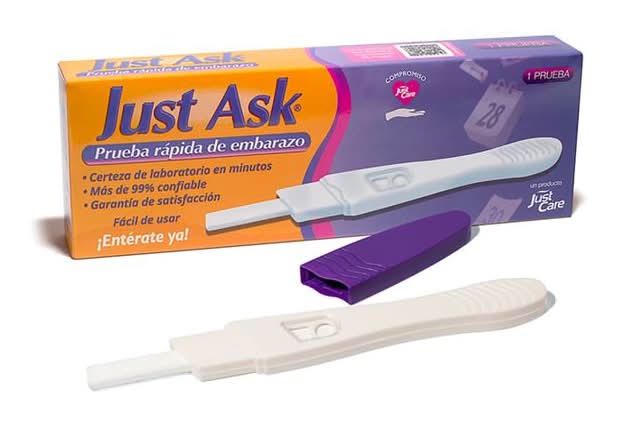 Just Ask · Prueba rápida de embarazo