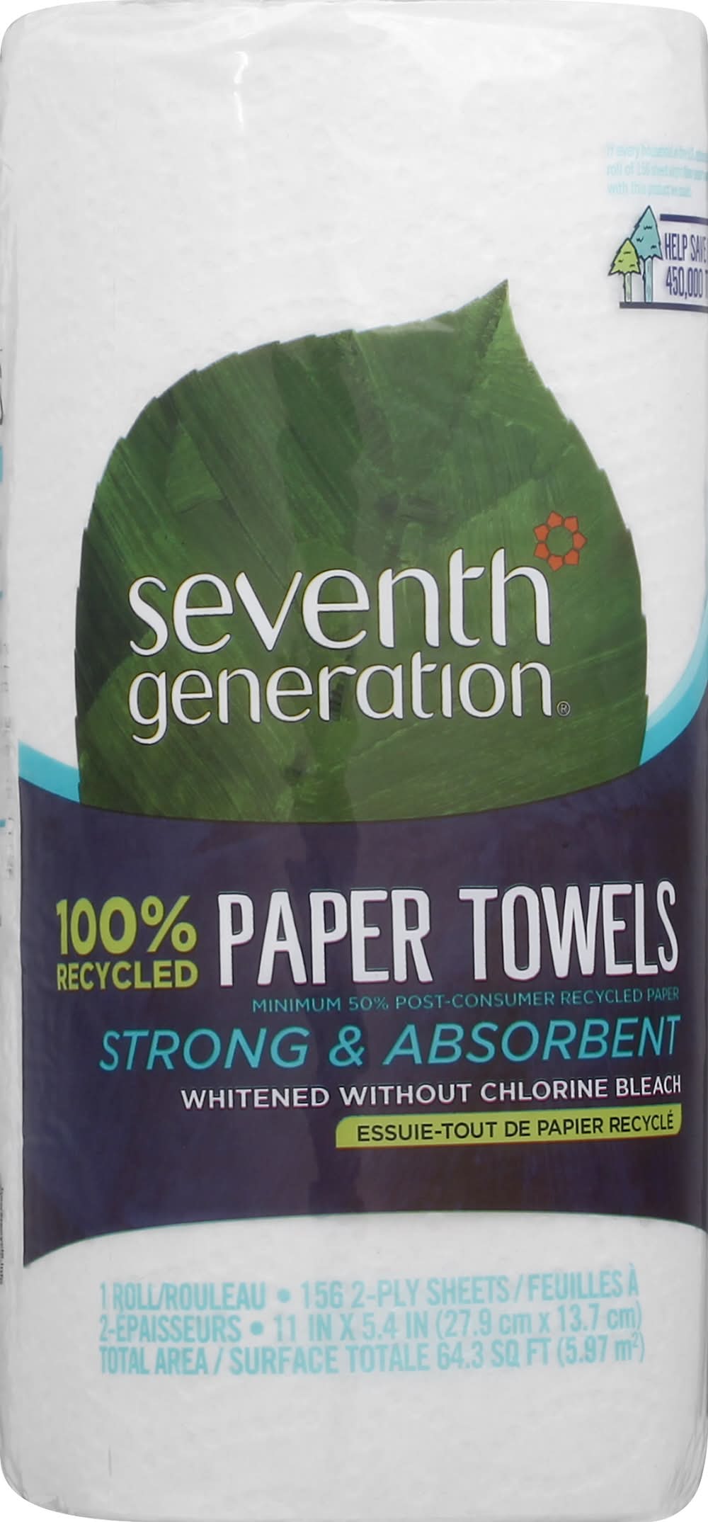 Seventh Generation 100% Recycled Paper Towels (9.9 oz)
