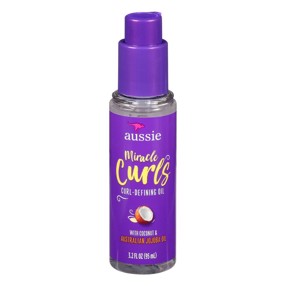 Aussie Miracle Curls Curl-Defining Oil With Jojoba Oil (3.2 oz)