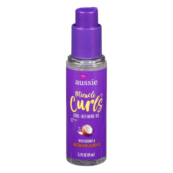 Aussie Miracle Curls Curl-Defining Oil With Jojoba Oil
