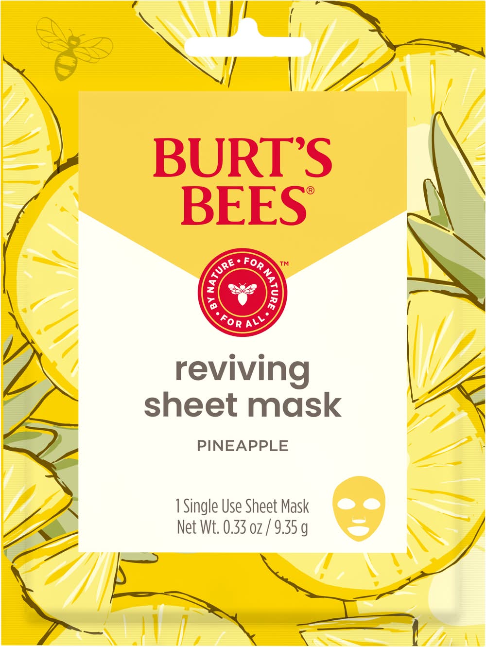 Burt's Bees Reviving Sheet Mask With Pineapple (0.4 oz)