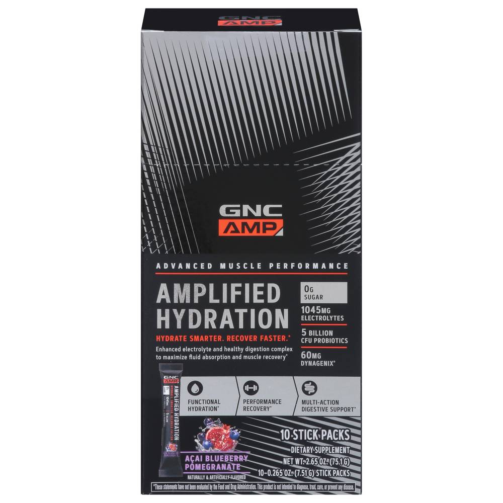 Gnc Amp Acai Amplified Hydration packs (blueberry pomegranate)