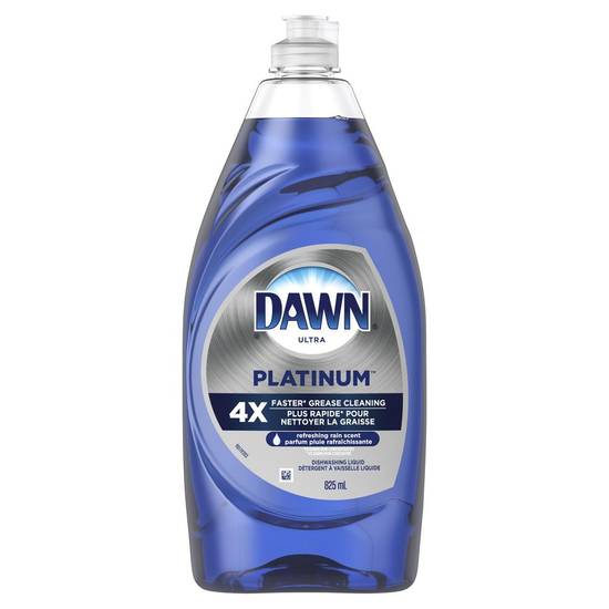 Dawn Ultra Platinum Refreshing Rain Dishwashing Detergent (825 ml)