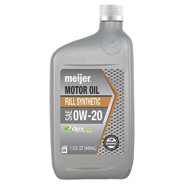 Meijer Full Synthetic OW-20 Dexos 1 Motor Oil, 1 qt