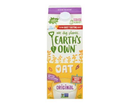 Earth's Own · Earth's Own So Fresh Avoine Originale Non Sucree (1.75L) - Original oat beverage (1.75 L)