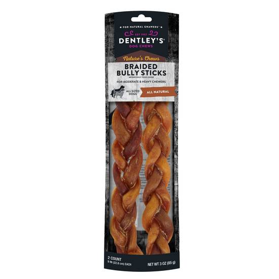 Dentley's Braided Bully Dog Chew (2 count/none)