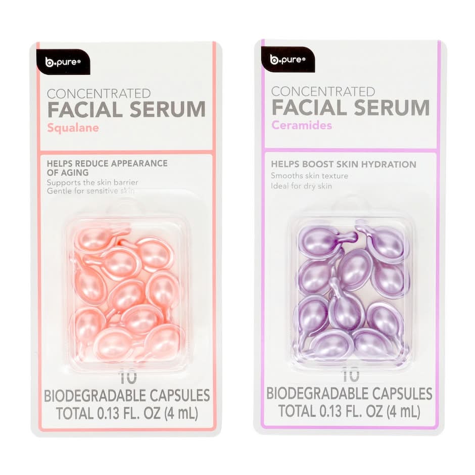 b.pure Concentrated Facial Serum, Assorted Capsules, 10-pc Pack