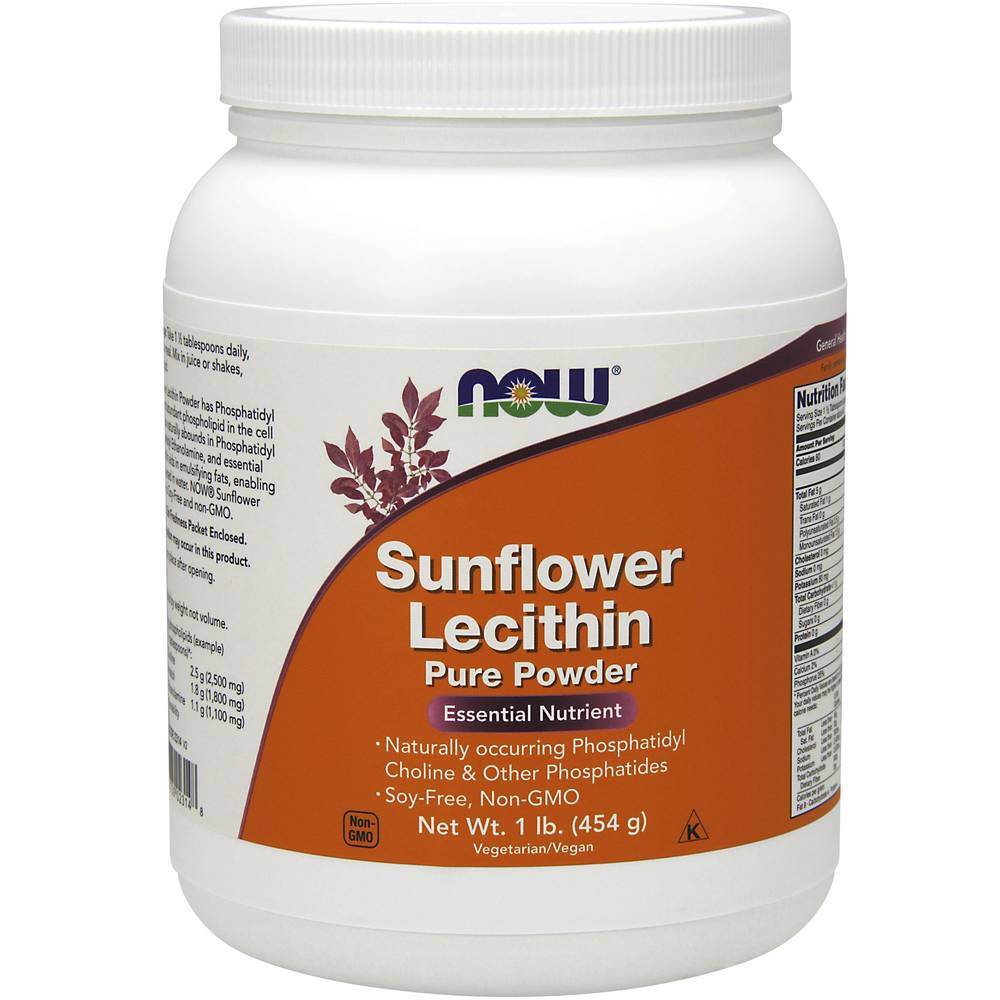 NOW Sunflower Lecithin Powder (1 lbs)