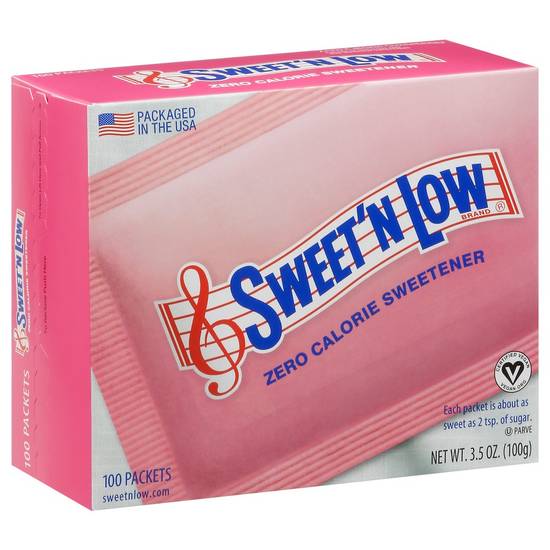 Sweet'n Low Zero Calorie Sweetener (100 packets)