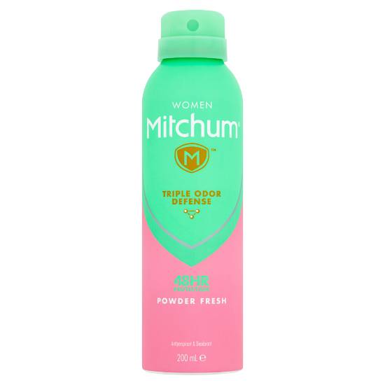 Mitchum Powder Fresh, Triple Odor Defense Women Antiperspirant & Deodorant (200ml)