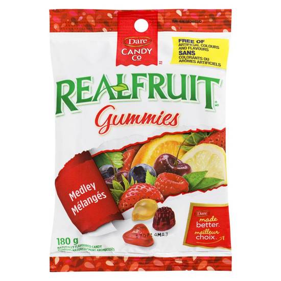 Realfruit Gummies, Medley (180 g)