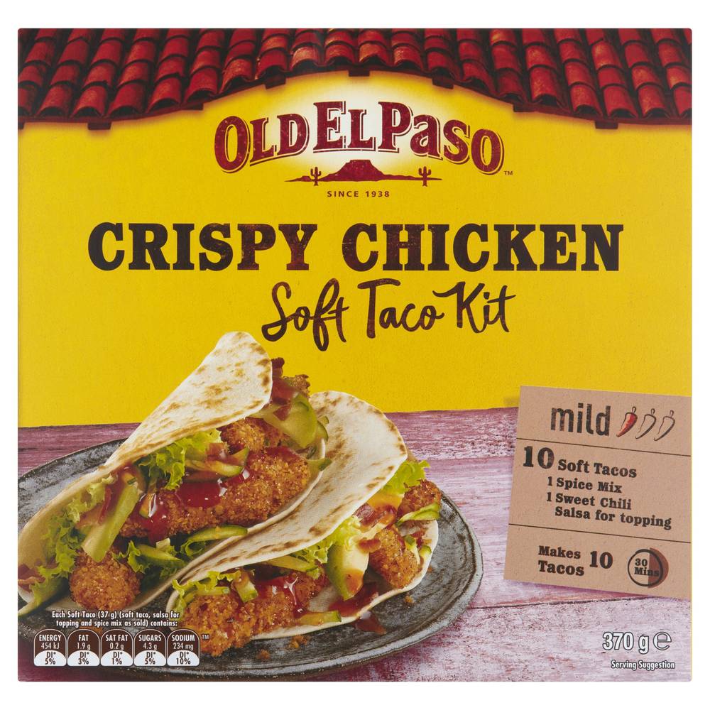 Old El Paso Taco Soft Dinner Kit (370g, 10 pack)