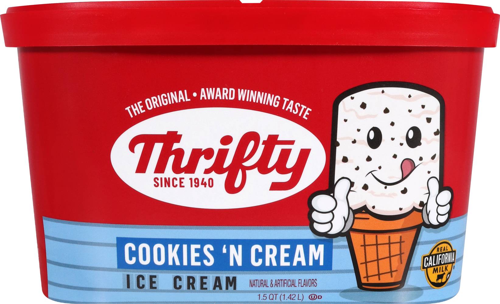 Thrifty Cookies & Cream Ice Cream (15quart count)