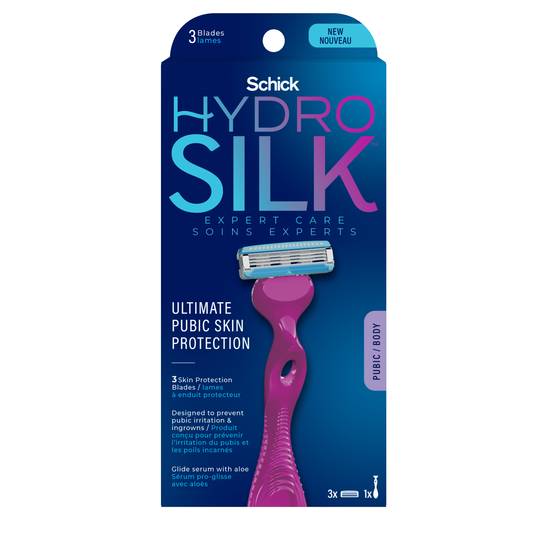 Schick Hydro Silk Pubic Razor With Refills
