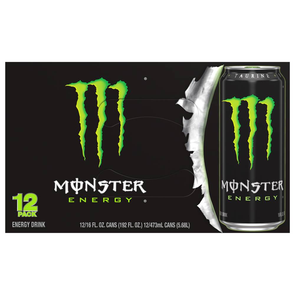 Monster Energy Original Energy Drink (12 x 16 fl oz)