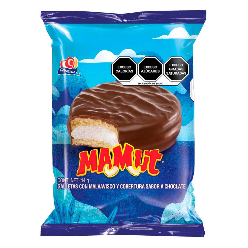 Mamut · Galletas con malvavisco y cobertura de chocolate (44 g)