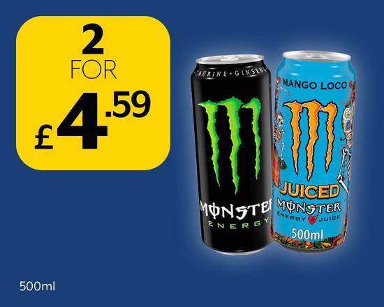 2 Monster cans for £4.59