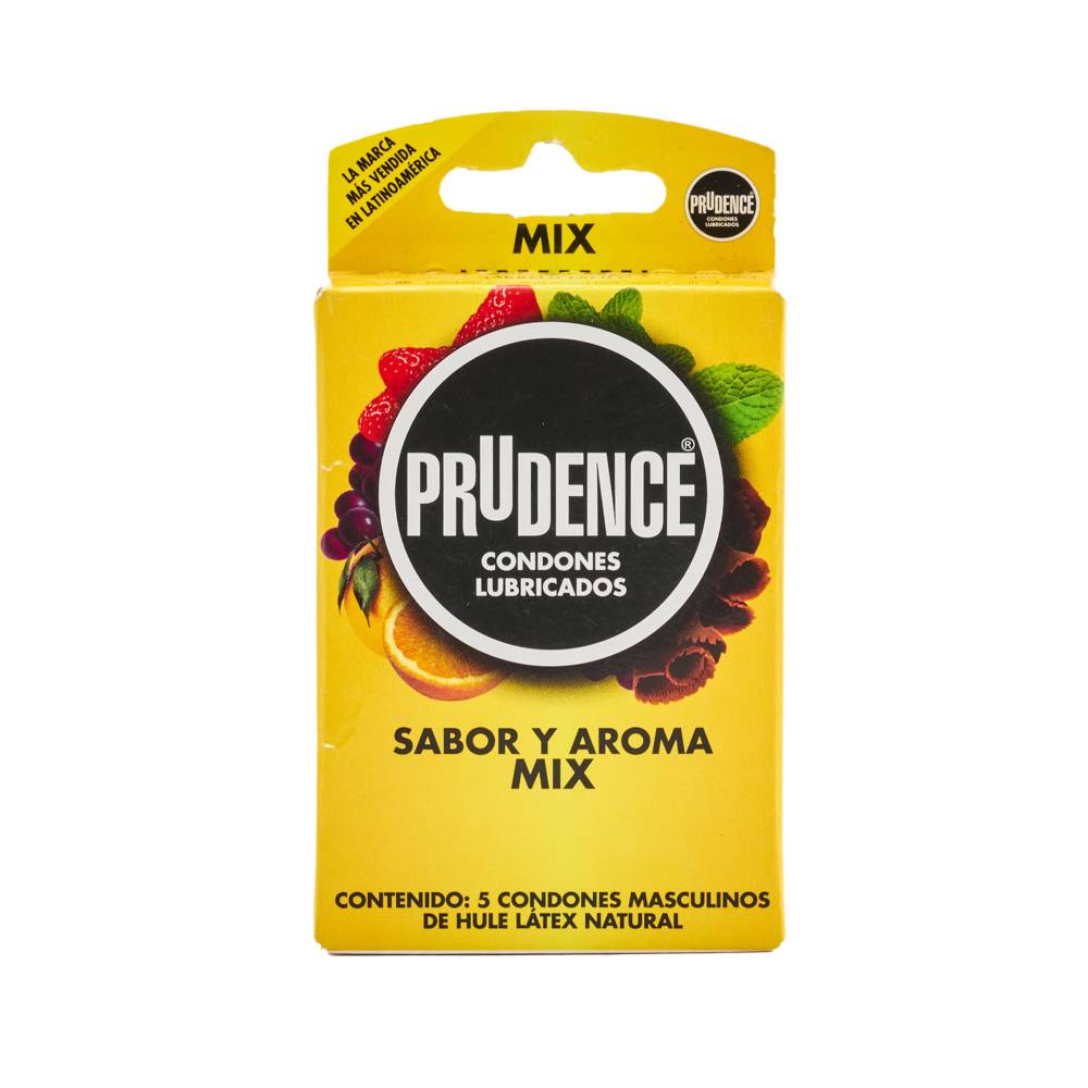 Prudence condones con sabor y aroma mix (5 piezas)