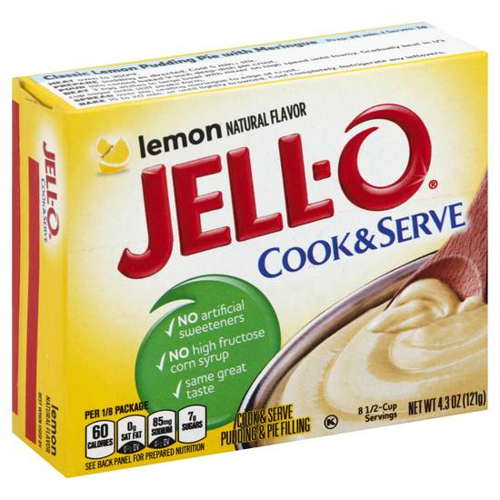 Jell-O Cook & Serve Lemon Flavor Pudding & Pie Filling