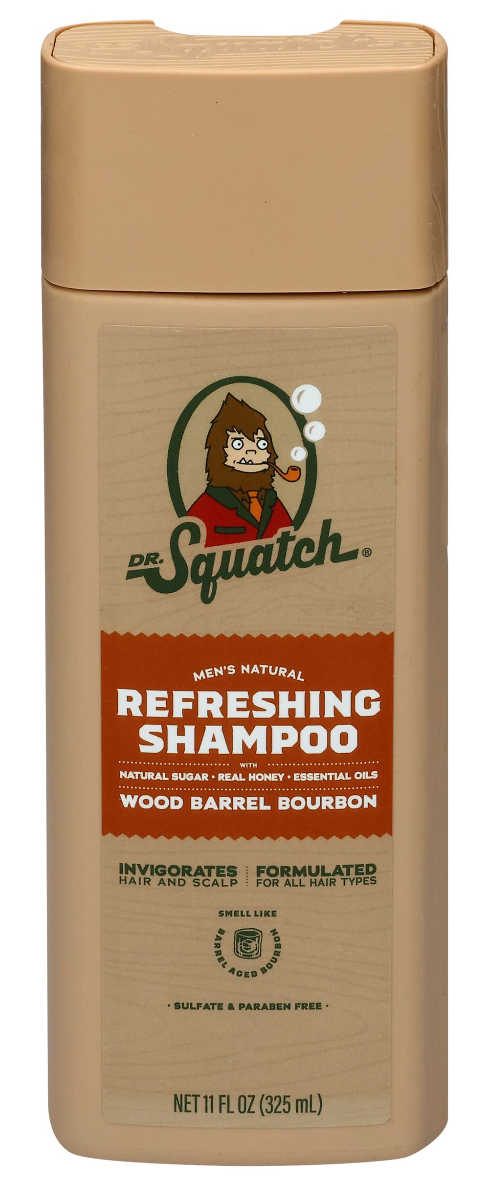 Dr. Squatch Refreshing Shampoo, Wood Barrel Bourbon (11 fl oz)