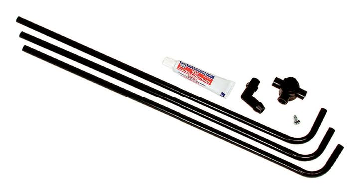 Dial 3 Way Side Black Plastic Evaporative Cooler Water Hook-Up Kit