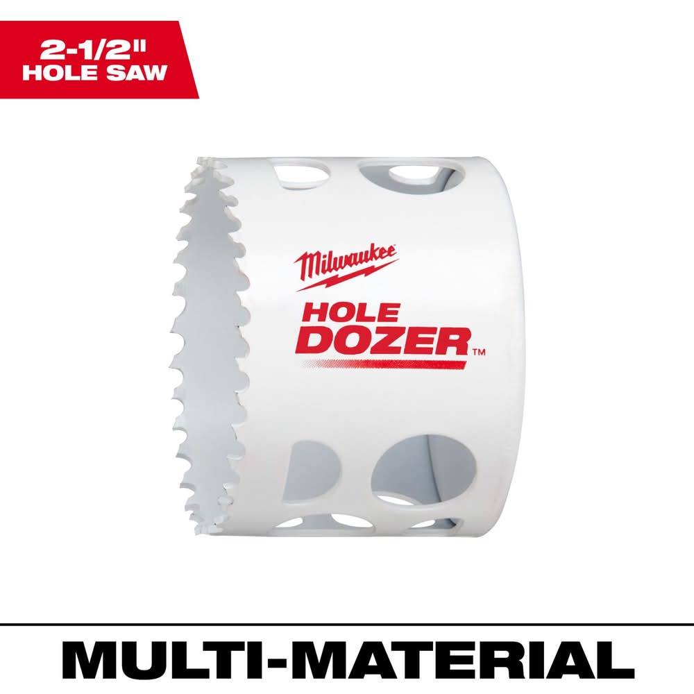 Milwaukee Hole Dozer 2-1/2 In. Bi-Metal 1.9 In. L X 1/4 In. D Hole Saw