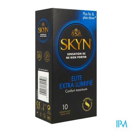 Skyn Elite Extra Lubrifie Preservatif 10 Préservatifs - Sexualité