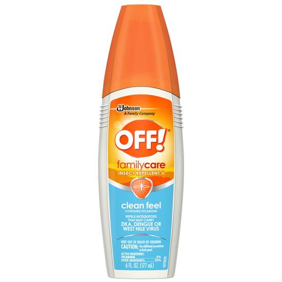 OFF! FamilyCare Insect Repellent II, Clean Feel, 6 OZ