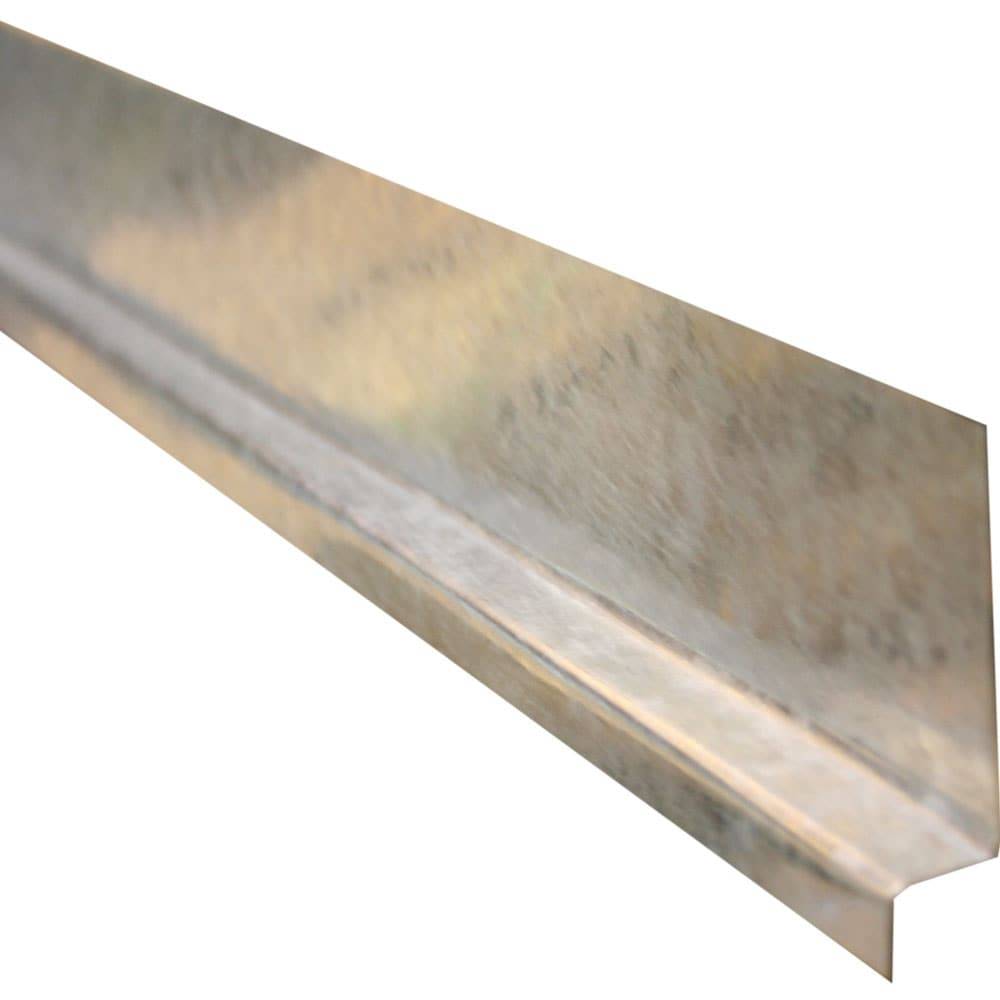 Union Corrugating 2-in x 0.63-in x 120-in Galvanized Steel Z Flashing | GZ