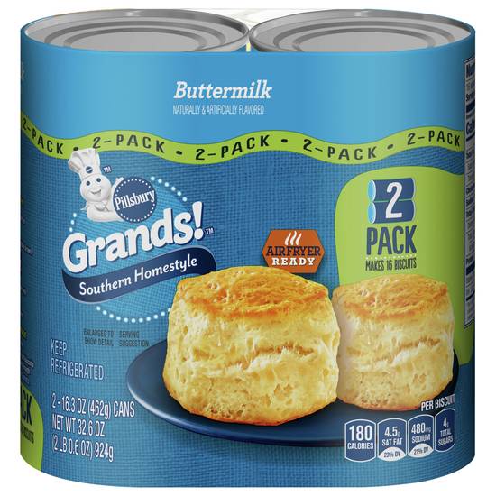 Pillsbury Grands! Southern Homestyle Buttermilk Biscuit Dough (2 ct)