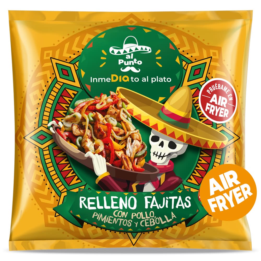 Relleno Para Fajitas Con Pollo, Pimientos Y Cebolla Al Punto Dia Bolsa 300 G