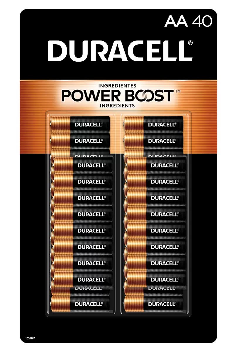 Duracell · Power boost pilas alcalinas de 1.5 v, AA (40 un)