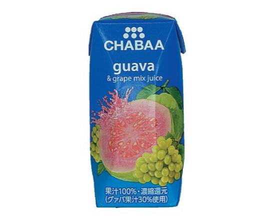 【チルド飲料】CHABAAグアバ&グレープ180ml