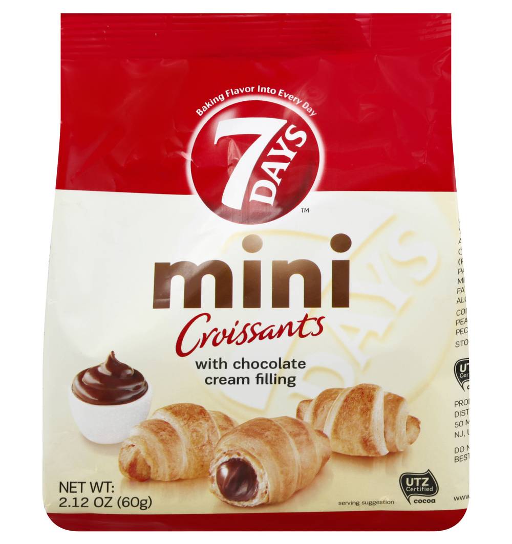 7Days Mini Croissants With Chocolate Cream Filling (2.1 oz)