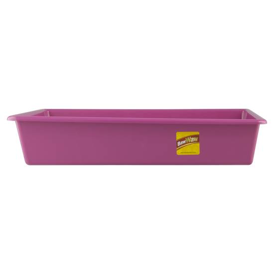Baw waw bandeja rosa para areia de gato (43x29x7cm)