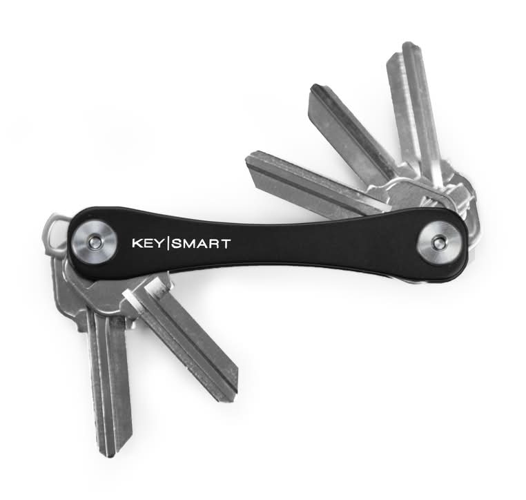 Keysmart Aluminum Black Compact Key Organizer Key Holder