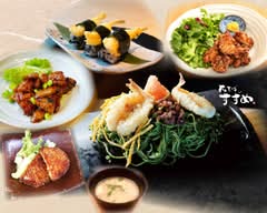 塩麹鶏の唐揚げと高級和牛丼｜すずめ