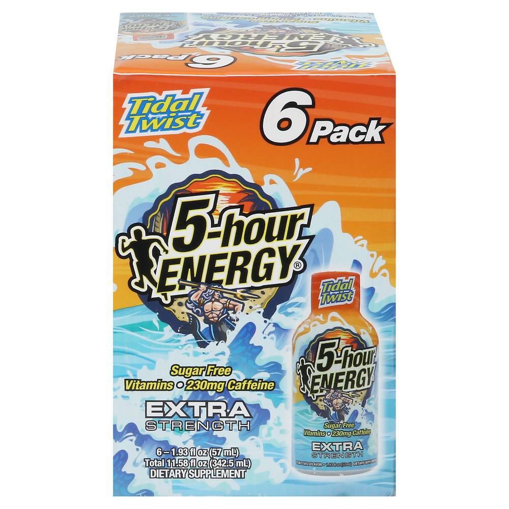 5-Hour Energy Extra Strength Tidal Twist Energy Shots (6 pack, 1.93 fl oz)