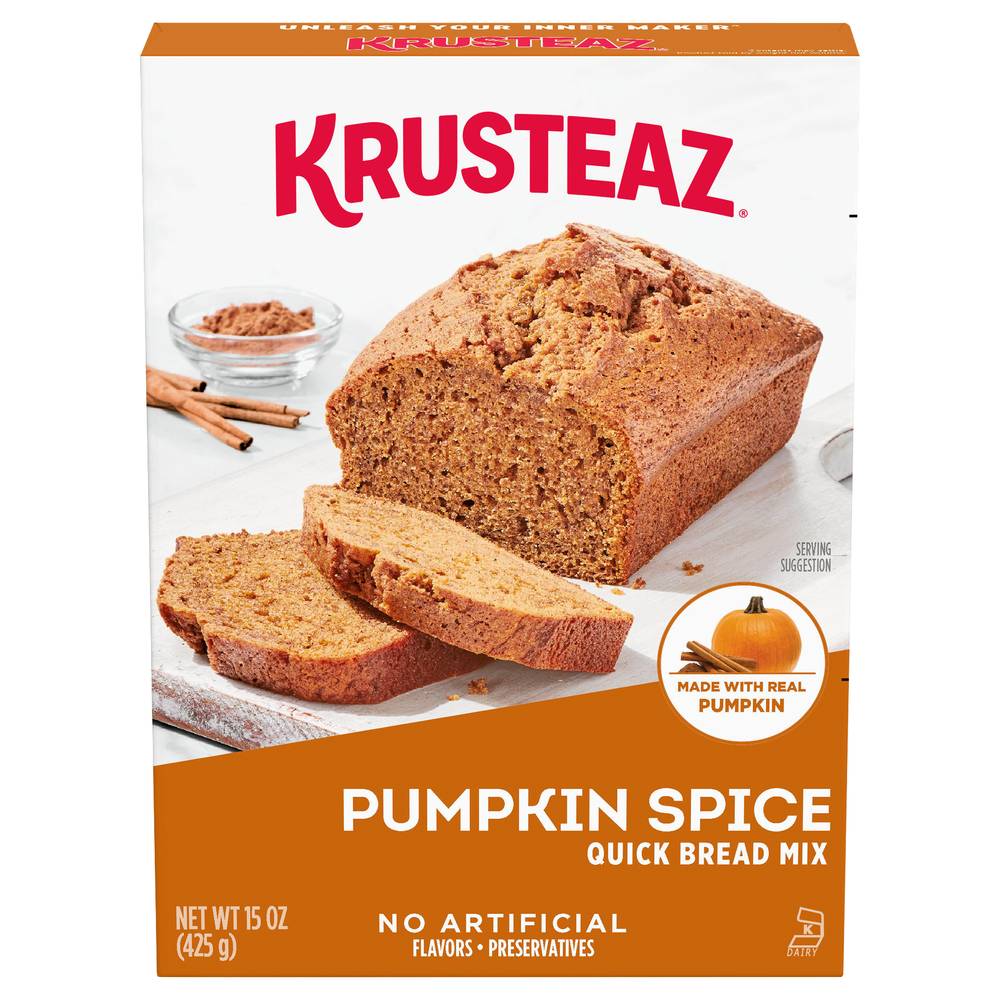 Krusteaz Pumpkin Spice Quick Bread Mix (15 oz)