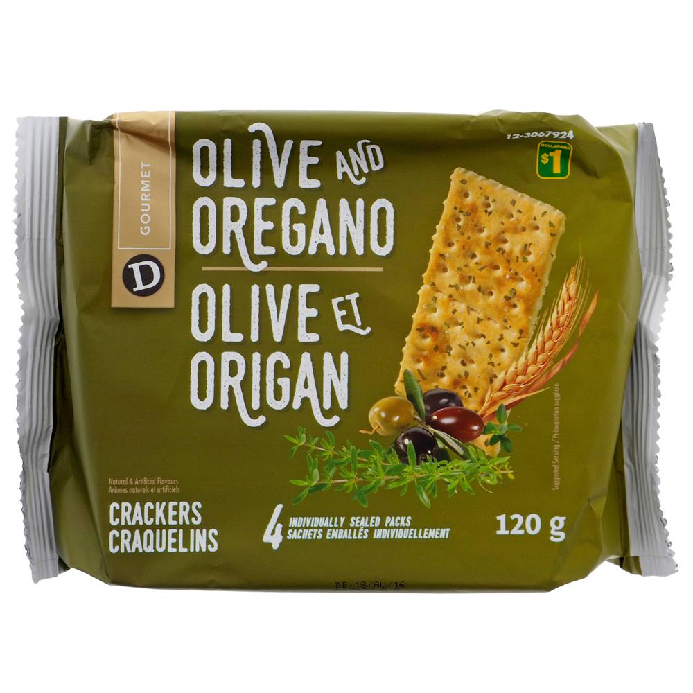 Crackers With Olive And Oregano